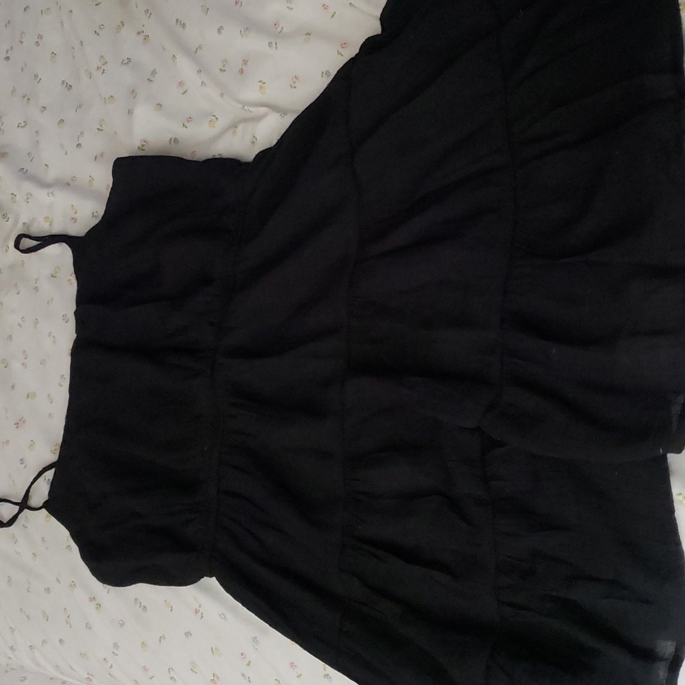 NO BOUNDARIES BLACK GAUZE DRESS SIZE XL (15-17)